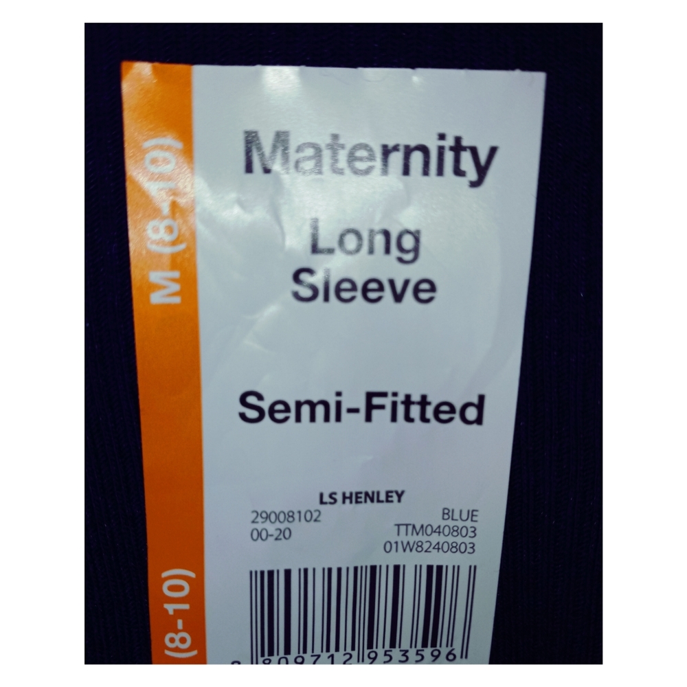3/$25‎ Time And Tru Maternity Shirt Ribbed Top - Picture 5 of 7